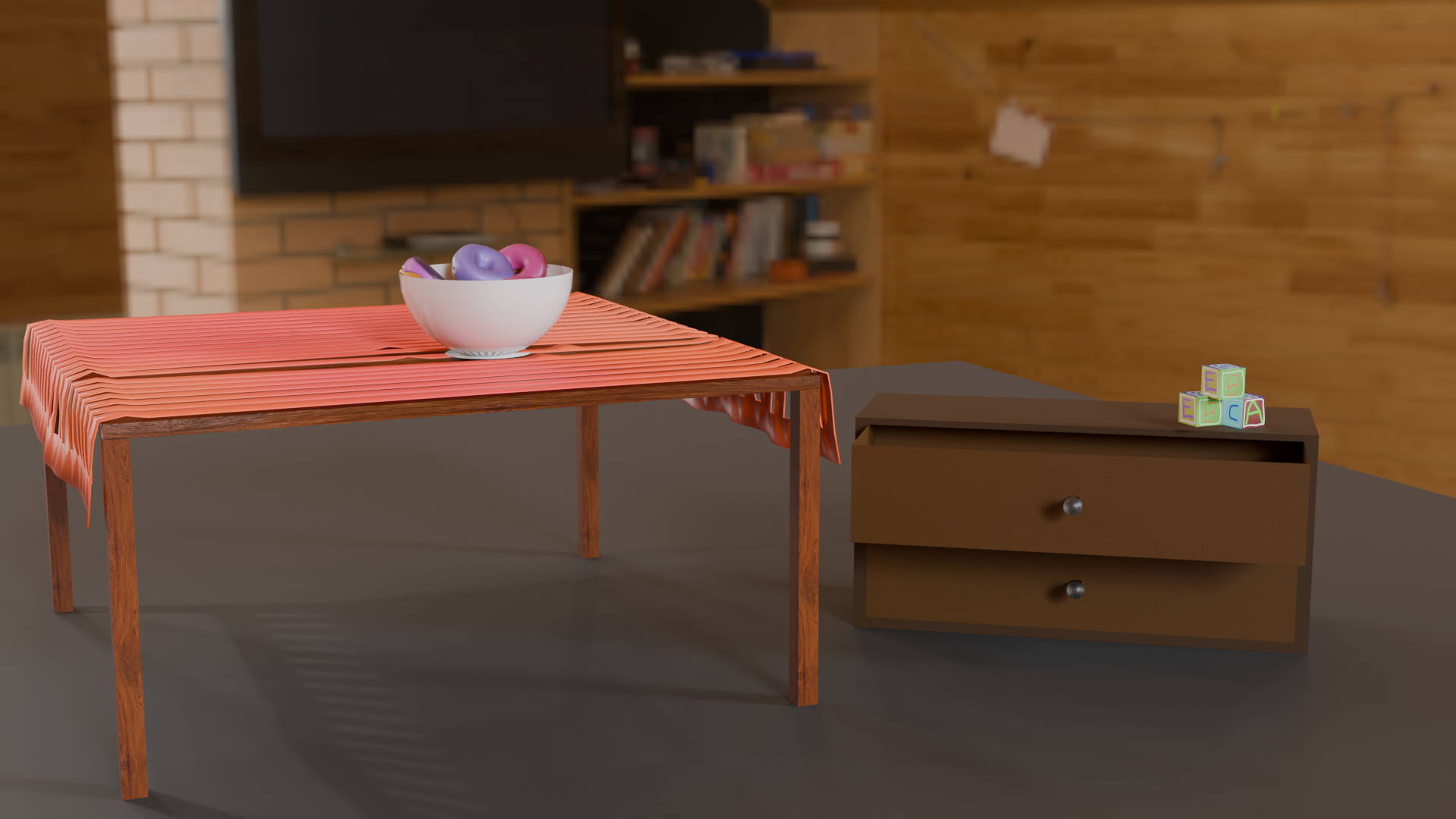 Blender 3D Modeling Scene
